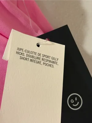 NWT Gilly Hicks Hollister Active Bubble Skortie Pink Size XS thumbnail 5