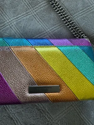 Kurt Geiger Rainbow Stripe Chain Shoulder Crossbody Bag thumbnail 8