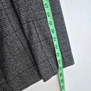 Calvin Klein‎ Womens Grey Glen Plaid Double Breasted Belted Trench Coat Size 10 thumbnail 12
