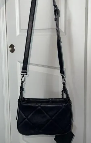 Steve Madden Black Quilted Mini Bag thumbnail 1