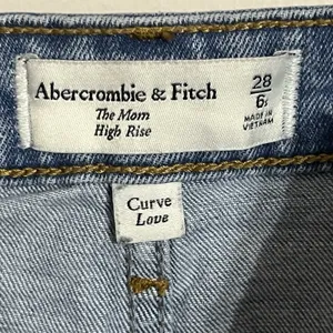 Abercrombie Fitch The Mom High Rise Jeans‎ Curve Love 28 6S Distressed thumbnail 9