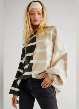Free people Uptown Stripe Pullover thumbnail 1