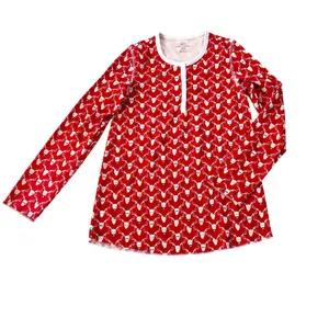 Roller Rabbit Pima Cotton Limited Edition Stag Deer Holiday Pajamas Red Size XS thumbnail 7