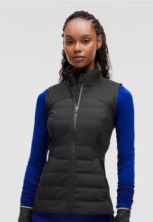 Lululemon Athletica Black Down for it All Quilted Vest thumbnail 1