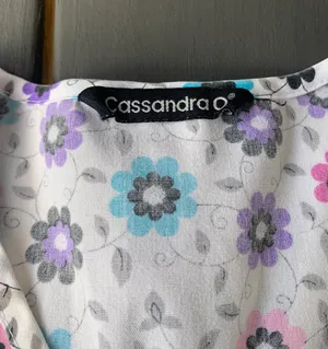 Floral Scrub Top Multi thumbnail 3