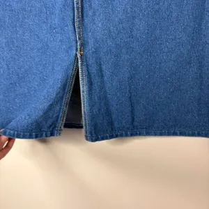 Vintage 90s Gitano blue denim mini skirt fitted grunge boho festival 10/12 thumbnail 6