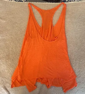 We The Free Free People's Karen Orange Multi Layered Tank Top thumbnail 6