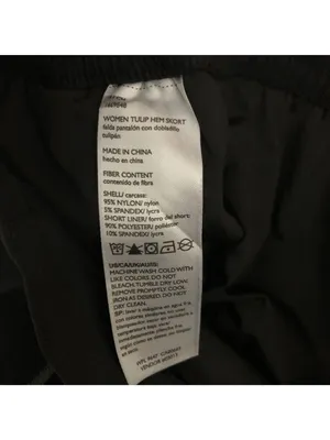 Eddie Bauer Black Tulip Hem Skort Womens Size S Nylon Blend Elastic Waist thumbnail 5