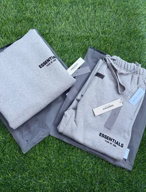 Essentials XXS dark oat new set uncuffed pants Gray thumbnail 4