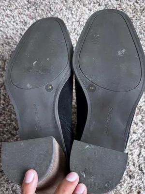 Lucky Brand Black Suede Ankle Booties with Block Heel thumbnail 6