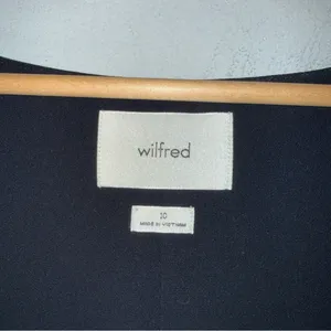 Wilfred Scoop Neck Button Down Best Black‎ Size 10 thumbnail 3