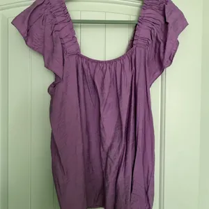 Lilly Pulitzer Purple Ruched Blouse thumbnail 1