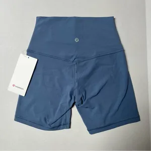 NWT Lululemon Align High Rise Short 6” Washed Denim Women’s Shorts Size 4 thumbnail 6