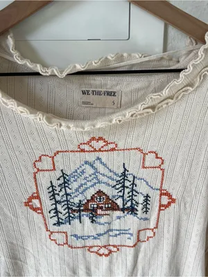 Free People We The Free Through The Woods Long Sleeve Tee thumbnail 6