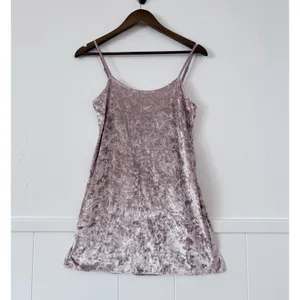 Show Me Your Mumu Velvet Slip Dress XS Dust Pink Y2K Mini Spaghetti Strap Soft thumbnail 3