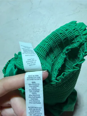 Aerie offline real me High-Waist Smocked Green Women’s Shorts small thumbnail 4