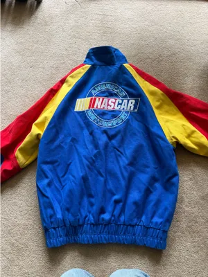 Vintage NASCAR Bomber Jacket Blue Size M thumbnail 2
