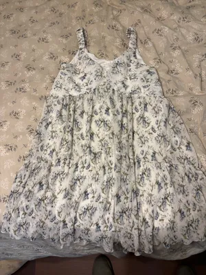 Wishlist Pink blush maternity blue floral mini dress thumbnail 2