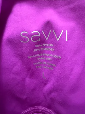 Savvi Fit Dancer Leggings Fuchsia Colorful Athleisure Yoga Walk Womens NWT Large thumbnail 9