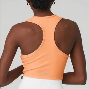 Alo Goddess Ribbed Cropped Racerback Tank thumbnail 7