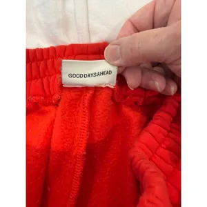 Comfrt Good Days Ahead Sweatpants Unisex Large Red Elastic Waist Slash Pocket thumbnail 7