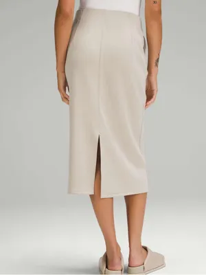 Lululemon Softstreme High-Rise Midi Skirt in Mojave Tan thumbnail 2