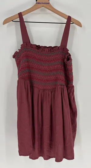 Torrid smocked mauve top tank 2 thumbnail 1