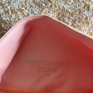 Beyond Yoga Spacedye High Waisted Biker Shorts Orange XXS Activewear Gym Workout thumbnail 4