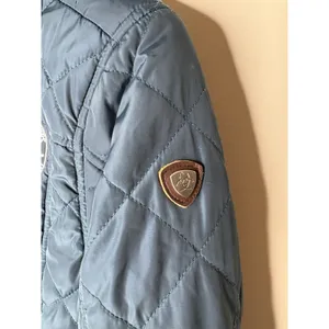 Ariat Womens XS Quilted Jacket Coat Blue Breeders Cup 2015 Kentucky Rare thumbnail 3