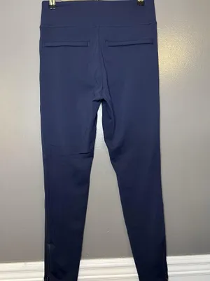 Athleta Pants Womens Medium Blue Skinny Track Ankle Zip Pocket Stretch Athletic thumbnail 4