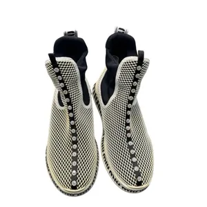 Miu Miu Crystal Mesh Slip-On Sneakers Women’s EU 39 Black White Italy thumbnail 3