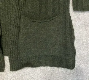 TopShop Green Oversized Open Front Knit Cardigan Size S thumbnail 6