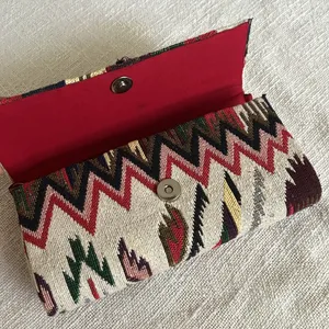 Vintage clutch bag Red thumbnail 4