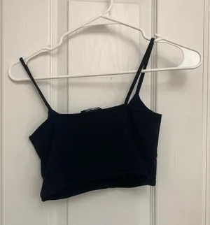 Timing Black Crop Top thumbnail 1