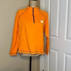 Clemson Tigers Castles Sport Fleece Raglan Omni-Shade Quarter-Zip Jacket Size XL thumbnail 2
