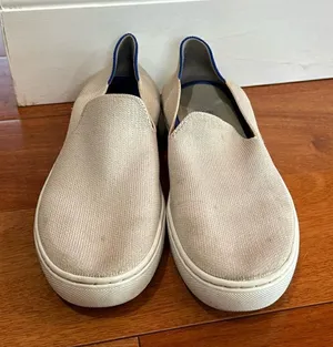 Rothy's‎ The Sneaker Womens Sand Shell Slip On Knit Flat Shoes 7.5 thumbnail 1