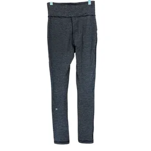 Lululemon Will Pants Striped Leggings S Comfort Athleisure Lounge‎ Cozy Yoga 2 4 thumbnail 3
