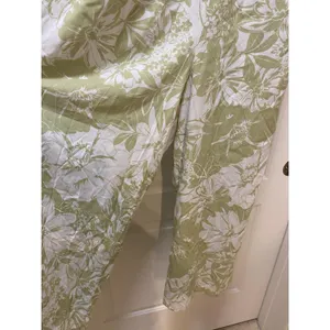 American Eagle Outfitters Jumpsuit Womens Medium Green Floral Smocked thumbnail 5