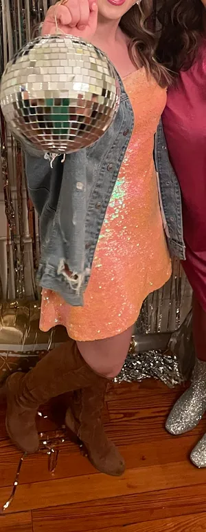 Urban Outfitters Pink Sequin Dress thumbnail 4