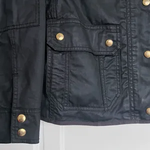 J Crew • Downtown Field Jacket waxed cotton canvas black military utility cargo thumbnail 8