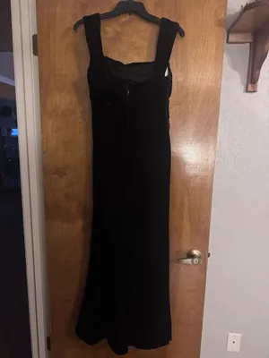 Black Velvet Azazie Dress thumbnail 2