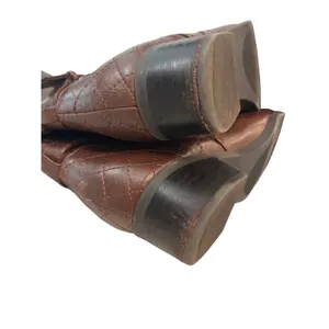Tall Brown, ridging style gold buckle boots 7‎ thumbnail 10