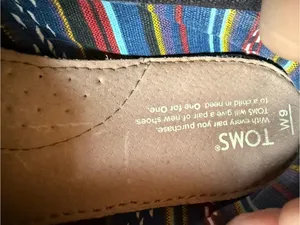 Toms Black Canvas Slip-On Flats thumbnail 5