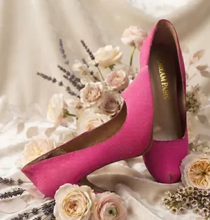 Dream Pairs Tiffanny 7.5 Womens Hot Pink Faux Suede Pointed Toe Heels Pumps thumbnail 1