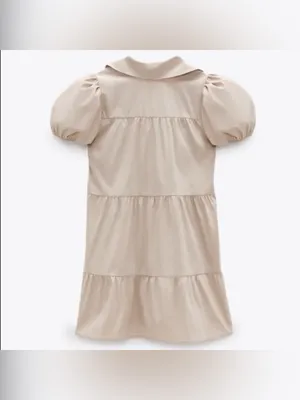 Zara voluminous mini dress size extra small thumbnail 3