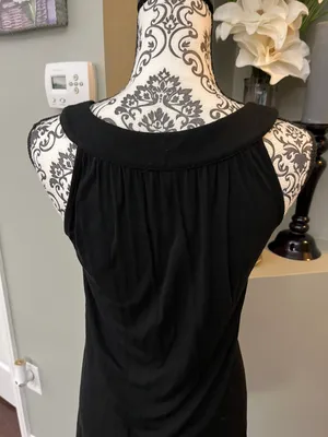 Black Size Small Sleeveless Top With Sequins thumbnail 6
