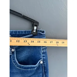 Cedar Rose Womens Blue Embellished Bootcut Jeans 32 Rhinestone Pockets‎ Denim thumbnail 5