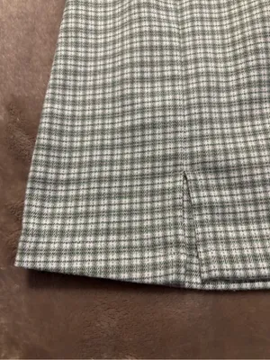 Brandy Melville Mini Skirt Women’s Size 2 Green Plaid Cara” Mini Skirt thumbnail 4