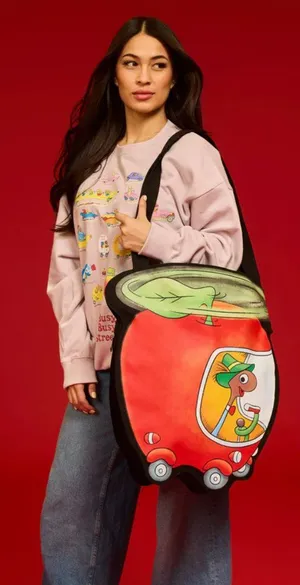 Richard Scarry's Busy World Lowly Worm Oversized Tote Bag - NWT thumbnail 1