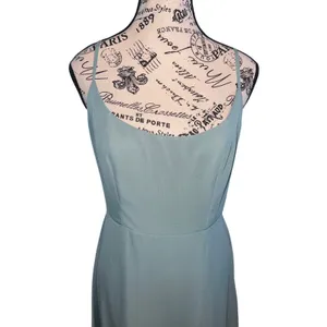 Birdy‎ Grey Amy Dress Sea Glass Chiffon Bridesmaid Gown Size Small Weddi… thumbnail 7